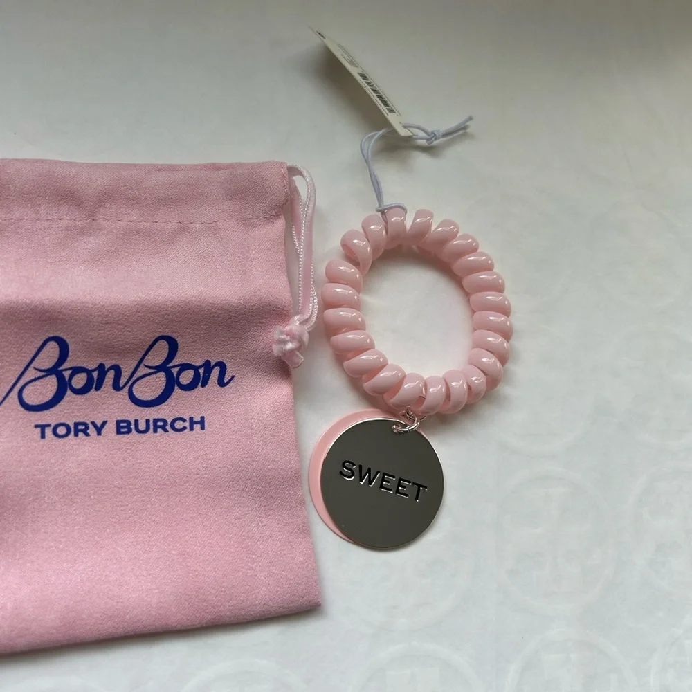 Tory Burch BonBon Charm Bracelet Bon Bon Pink Sweet Light Pink Baby Pink Slip on